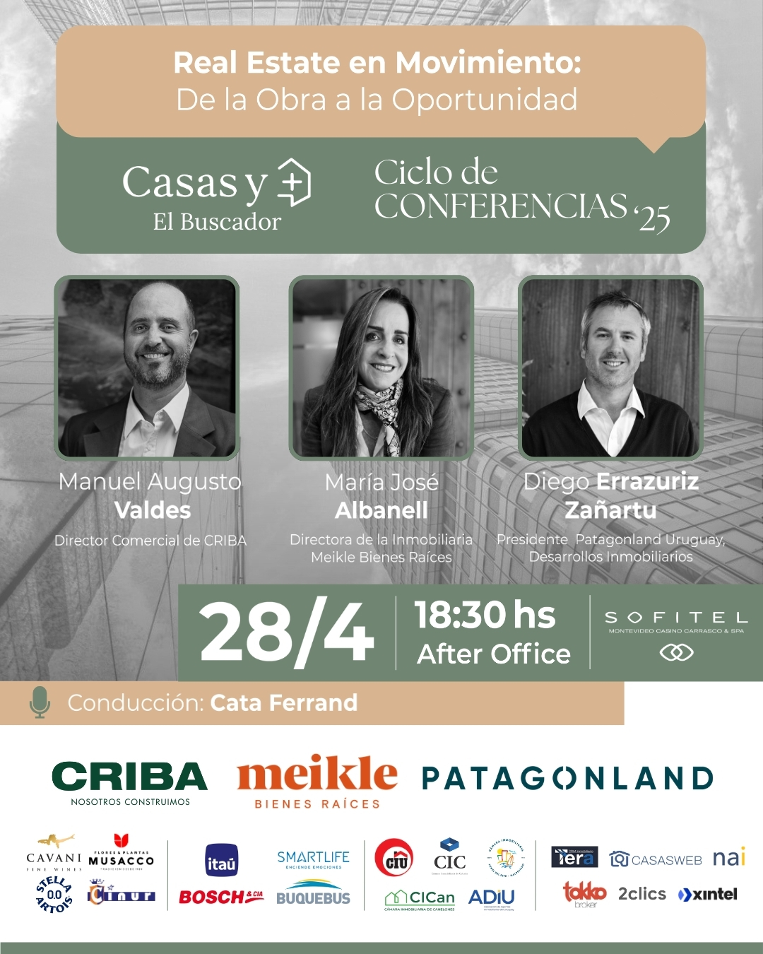 Portada evento ciclo de conferencias Casas y Más